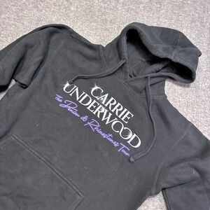 Carrie Underwood Hoodie Women Medium Black Denim & Rhinestones Tour Concert